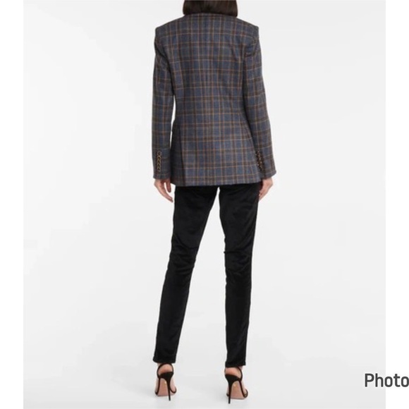 Veronica Beard Women's Ellette Dickey Check Plaid Jacket Blazer Blue Mul… - Picture 8 of 15